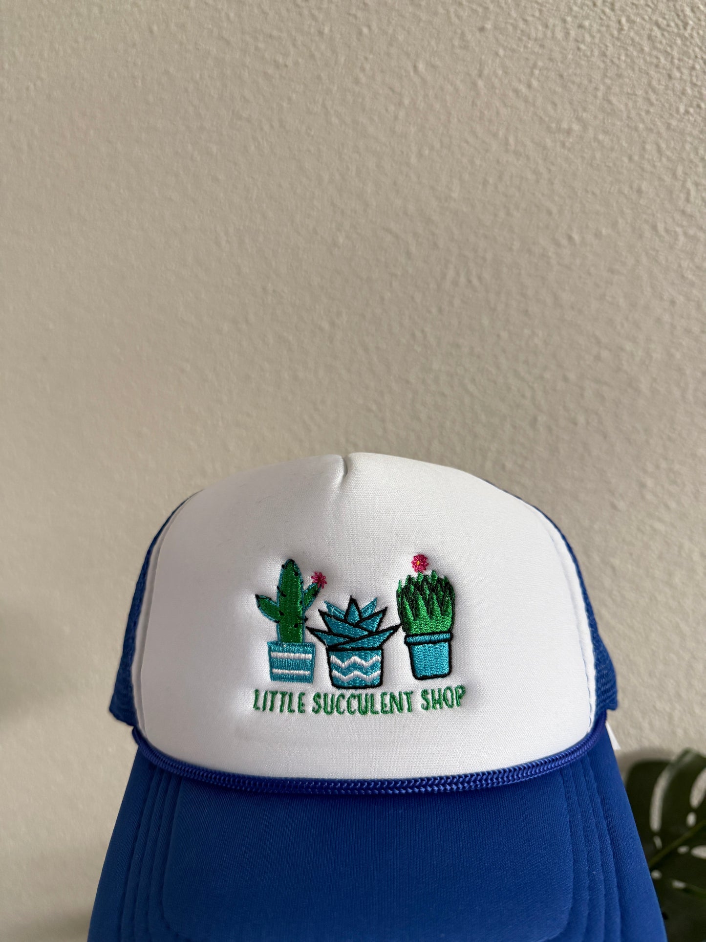 Little Succulent Shop Embroidery Trucker Hat