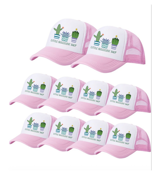 Little Succulent Shop Trucker Hat HTV